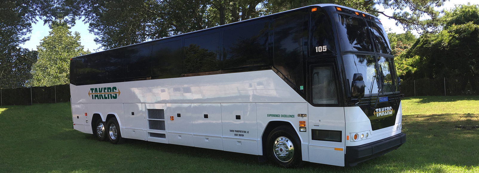 Takers Transportation Experience Excellence! in Motorcoach Travel